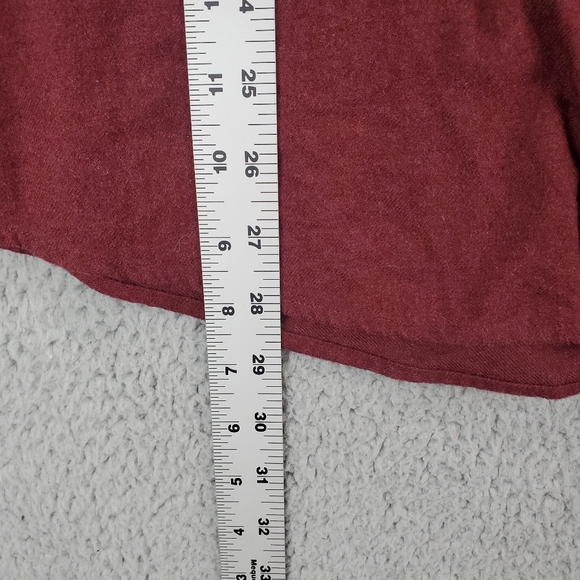 UNTUCKit Flannel Shirt Mens XL Red Maroon Button Up Sherwood Cotton Fall Classic - Picture 10 of 10